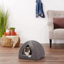 Frisco Igloo Covered Cat & Dog Bed -Blue Buffalos Shop 144836 PT5. AC SS1800 V1578443412