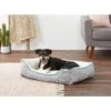 Frisco Sherpa Rectangular Bolster Cat & Dog Bed -Blue Buffalos Shop 144851 MAIN. AC SS1800 V1568843576