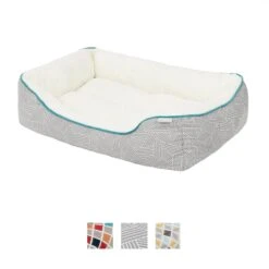 Frisco Sherpa Rectangular Bolster Cat & Dog Bed 9 Frisco Sherpa Rectangular Bolster Cat & Dog Bed -Blue Buffalos Shop 144851 PT2. AC SS1800 V1566404560