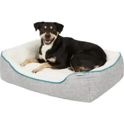 Frisco Sherpa Rectangular Bolster Cat & Dog Bed 11 Frisco Sherpa Rectangular Bolster Cat & Dog Bed -Blue Buffalos Shop 144851 PT4. AC SS1800 V1578442937