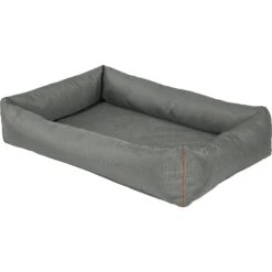 Frisco Rectangular Bolster Dog Bed W/Removable Cover, Dark Gray -Blue Buffalos Shop 144865 PT2. AC SS1800 V1566404861