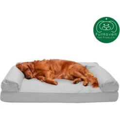 FurHaven Quilted Orthopedic Sofa Cat & Dog Bed With Removable Cover -Blue Buffalos Shop 145024 PT3. AC SS1800 V1606797439