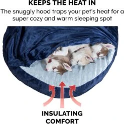 FurHaven Microvelvet Snuggery Orthopedic Cat & Dog Bed With Removable Cover -Blue Buffalos Shop 145029 PT4. AC SS1800 V1693934231