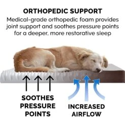 FurHaven Faux Sheepskin & Suede Deluxe Orthopedic Cat & Dog Bed With Removable Cover -Blue Buffalos Shop 145039 PT6. AC SS1800 V1606390337