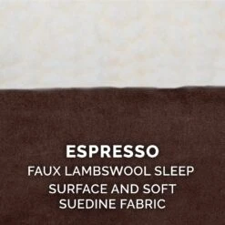 FurHaven Faux Sheepskin & Suede Deluxe Orthopedic Cat & Dog Bed With Removable Cover -Blue Buffalos Shop 145039 PT8. AC SS1800 V1606357031