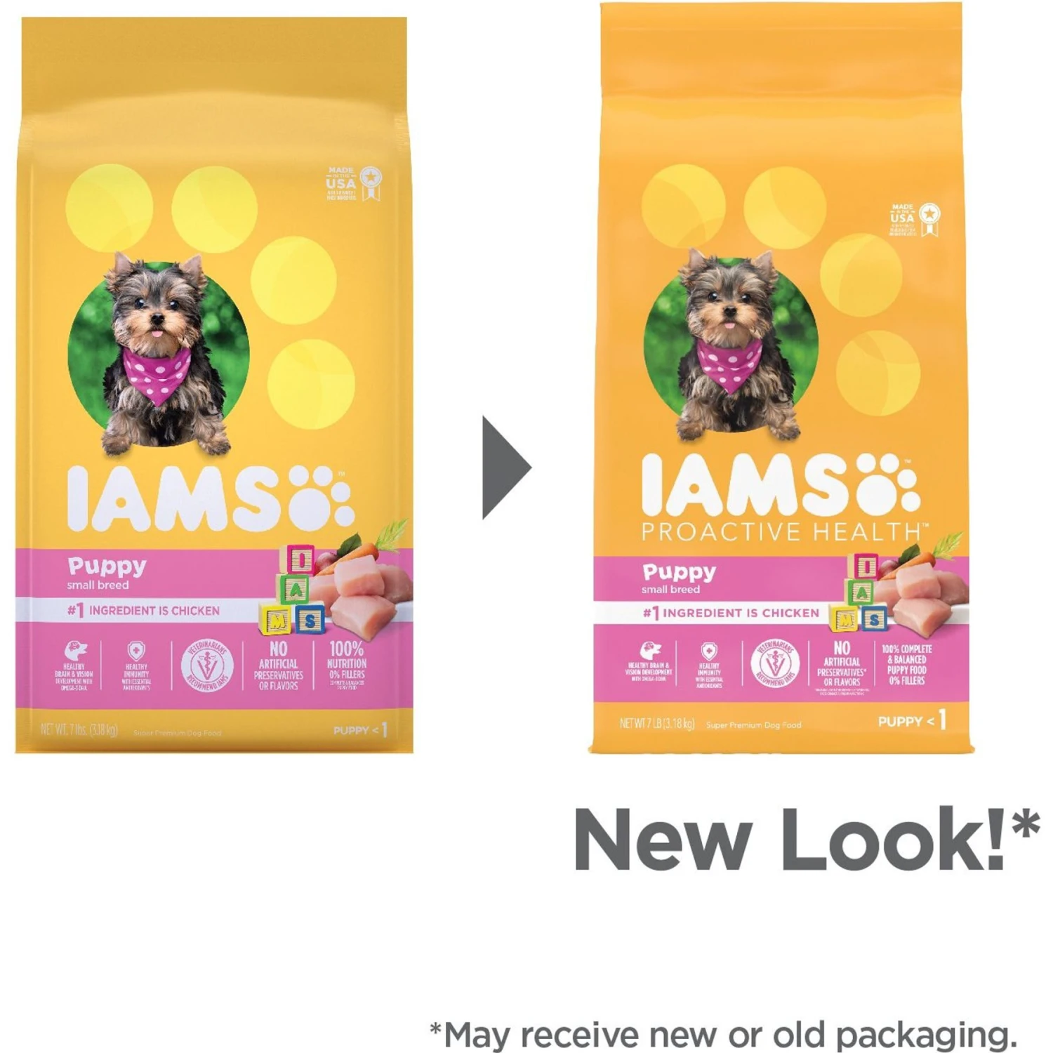 Iams Proactive Health Small & Toy Breed Puppy High Protein DHA Formula With Real Chicken Dry Dog Food 5 Iams Proactive Health Small & Toy Breed Puppy High Protein DHA Formula With Real Chicken Dry Dog Food - Image 3