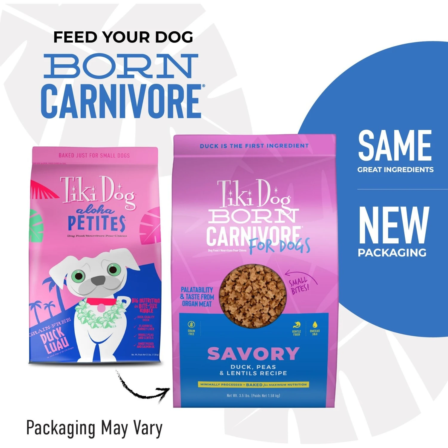 Tiki Dog Born Carnivore Savory Duck, Peas & Lentils, Baked Dry Dog Food 4 Tiki Dog Born Carnivore Savory Duck, Peas & Lentils, Baked Dry Dog Food - Image 2