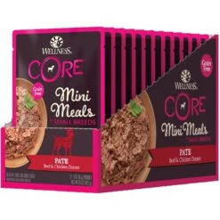 Wellness CORE Grain-Free Small Breed Mini Meals Beef & Chicken Pate Dog Food Pouches -Blue Buffalos Shop 145500 PT8. AC SS1800 V1598310454