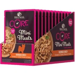 Wellness CORE Grain-Free Small Breed Mini Meals Shredded Chicken & Turkey In Gravy Dog Food Pouches -Blue Buffalos Shop 145502 PT8. AC SS1800 V1598308677