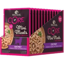 Wellness CORE Grain-Free Small Breed Mini Meals Chunky Chicken & Chicken Liver In Gravy Dog Food Pouches -Blue Buffalos Shop 145506 PT8. AC SS1800 V1598305077