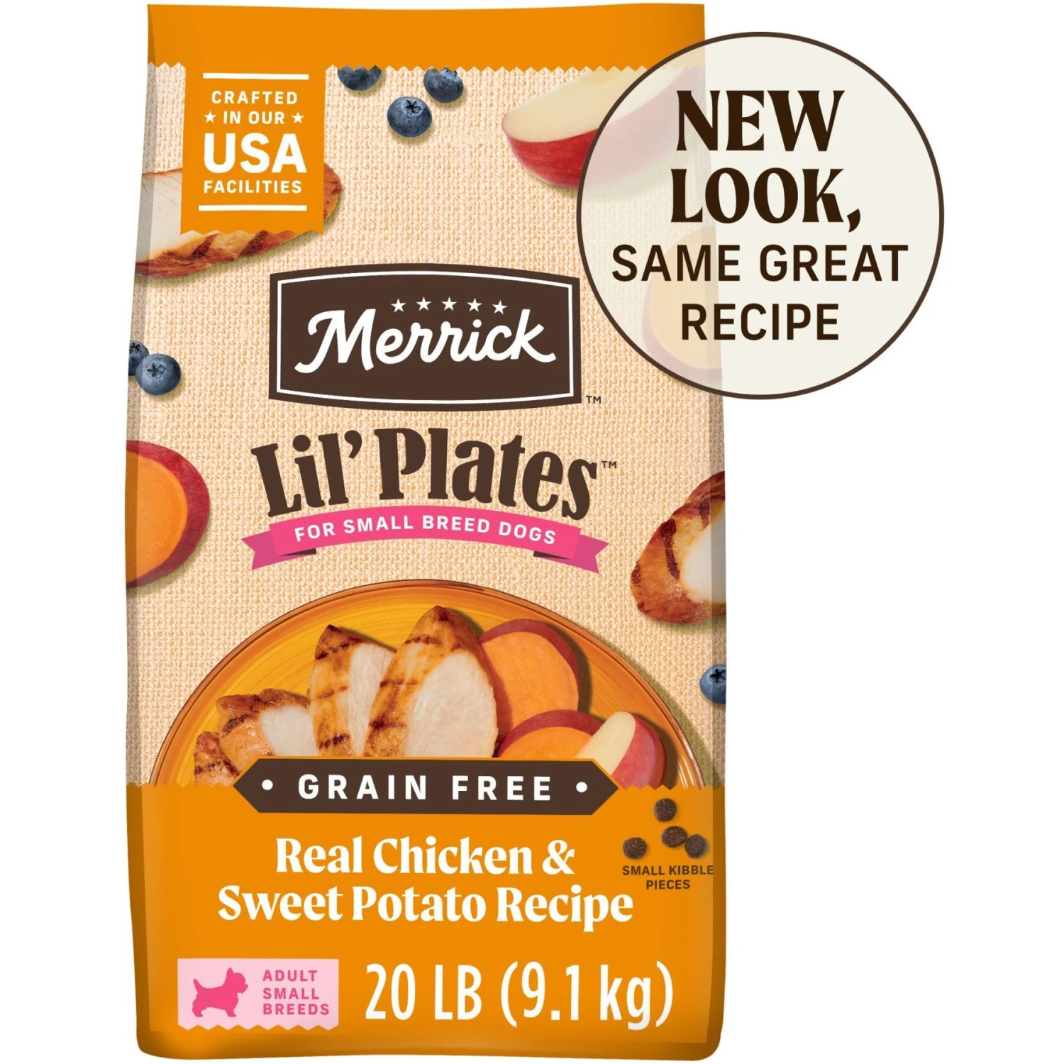 Merrick Lil' Plates Grain-Free Small Breed Dry Dog Food Real Chicken + Sweet Potato Recipe 3 Merrick Lil' Plates Grain-Free Small Breed Dry Dog Food Real Chicken + Sweet Potato Recipe
