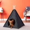 P.L.A.Y. Pet Lifestyle And You Teepee Tent Covered Cat & Dog Bed -Blue Buffalos Shop 145964 MAIN. AC SS1800 V1566408463