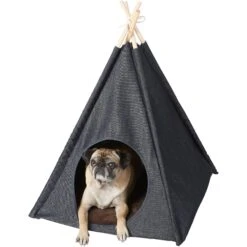 P.L.A.Y. Pet Lifestyle And You Teepee Tent Covered Cat & Dog Bed -Blue Buffalos Shop 145964 PT4. AC SS1800 V1569546732