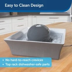 PetSafe Drinkwell Seascape Ceramic Dog & Cat Fountain -Blue Buffalos Shop 147502 PT4. AC SS1800 V1590606189