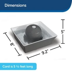 PetSafe Drinkwell Seascape Ceramic Dog & Cat Fountain -Blue Buffalos Shop 147502 PT5. AC SS1800 V1590606112