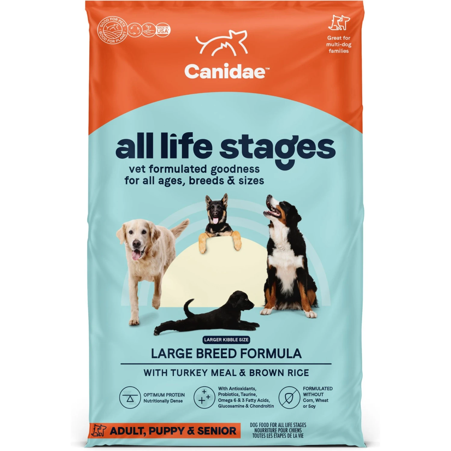 CANIDAE All Life Stages Turkey Meal & Rice Formula Large Breed Dry Dog Food 3 CANIDAE All Life Stages Turkey Meal & Rice Formula Large Breed Dry Dog Food