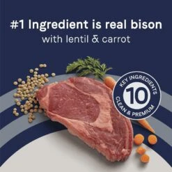 CANIDAE Grain-Free PURE Limited Ingredient Bison, Lentil & Carrot Recipe Dry Dog Food -Blue Buffalos Shop 148596 PT3. AC SS1800 V1643677902