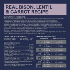 CANIDAE Grain-Free PURE Limited Ingredient Bison, Lentil & Carrot Recipe Dry Dog Food -Blue Buffalos Shop 148596 PT5. AC SS1800 V1643679726