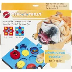 Ethical Pet Seek-A-Treat Flip N Slide Puzzle Dog Toy -Blue Buffalos Shop 154209 PT3. AC SS1800 V1554132422