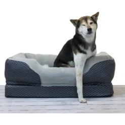 BarksBar Snuggly Sleeper Orthopedic Bolster Dog Bed With Removable Cover, Gray 15 BarksBar Snuggly Sleeper Orthopedic Bolster Dog Bed With Removable Cover, Gray -Blue Buffalos Shop 154344 PT6. AC SS1800 V1628020634