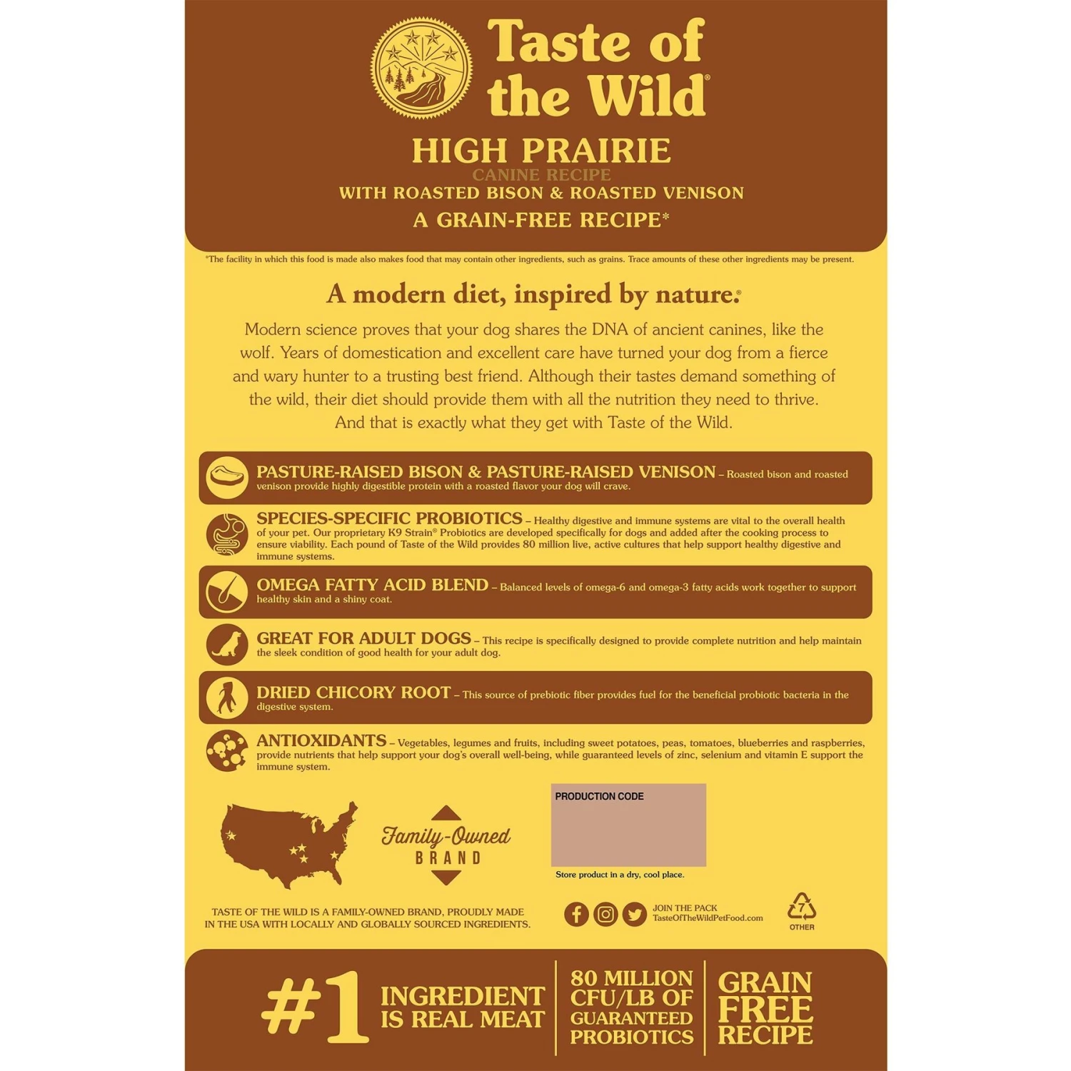Taste Of The Wild High Prairie Grain-Free Dry Dog Food 4 Taste Of The Wild High Prairie Grain-Free Dry Dog Food - Image 2