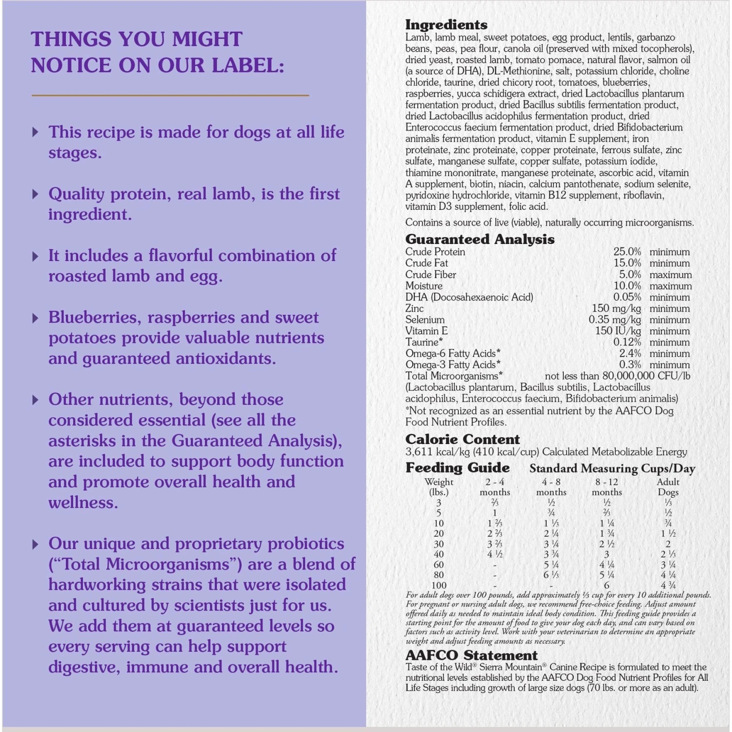 Taste Of The Wild Sierra Mountain Grain-Free Dry Dog Food 5 Taste Of The Wild Sierra Mountain Grain-Free Dry Dog Food - Image 3