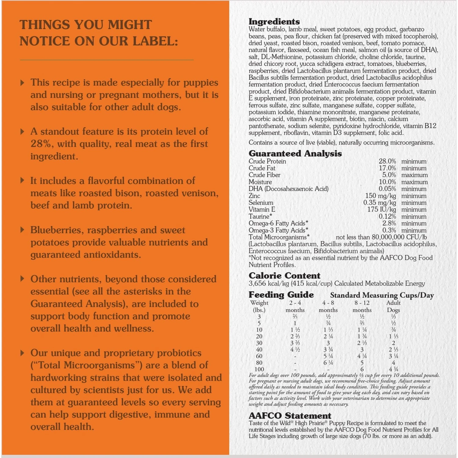 Taste Of The Wild High Prairie Puppy Formula Grain-Free Dry Dog Food 5 Taste Of The Wild High Prairie Puppy Formula Grain-Free Dry Dog Food - Image 3