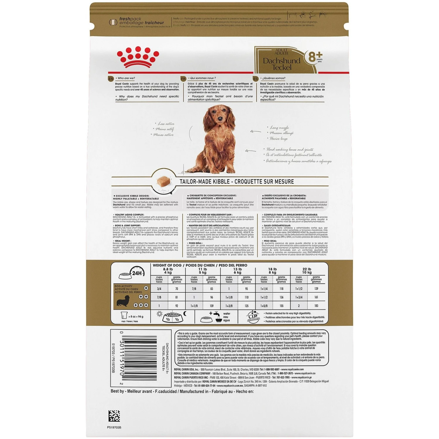 Royal Canin Breed Health Nutrition Dachshund Adult 8+ Dry Dog Food 5 Royal Canin Breed Health Nutrition Dachshund Adult 8+ Dry Dog Food - Image 3