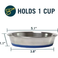 OurPets Durapet Premium Stainless Steel Cat & Dog Bowl 10 OurPets Durapet Premium Stainless Steel Cat & Dog Bowl -Blue Buffalos Shop 155056 PT1. AC SS1800 V1639090293