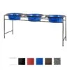 Platinum Pets Modern Triple Diner Elevated Wide Rimmed Dog & Cat Bowl -Blue Buffalos Shop 155508 MAIN. AC SS1800 V1628178699