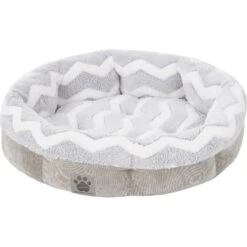 Precision Pet Products SnooZZy Round Shearling Bolster Dog Bed -Blue Buffalos Shop 156208 PT2. AC SS1800 V1566421088