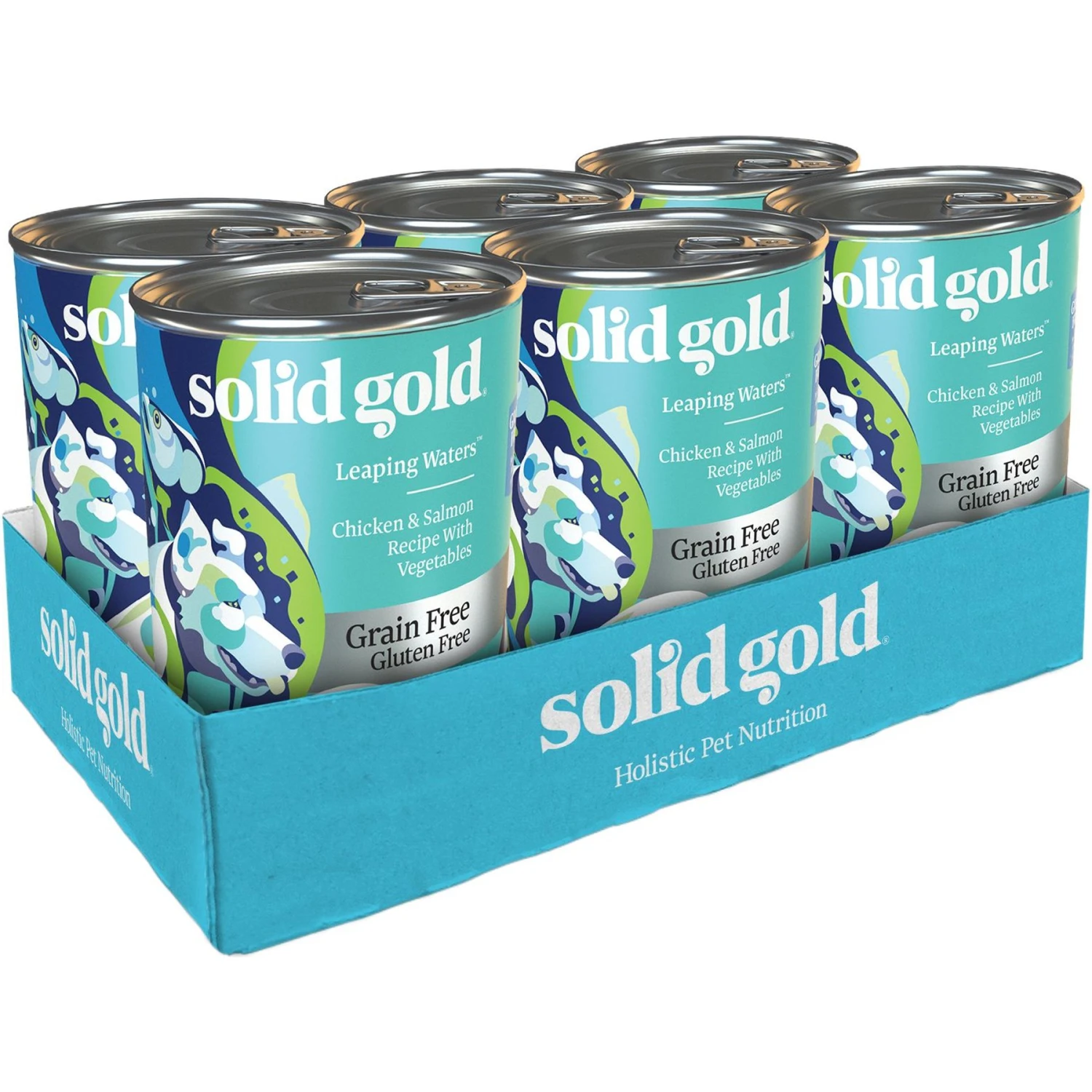 Solid Gold Leaping Waters Chicken & Salmon Recipe With Vegetable Recipe Grain-Free Small & Medium Breed Canned Dog Food 3 Solid Gold Leaping Waters Chicken & Salmon Recipe With Vegetable Recipe Grain-Free Small & Medium Breed Canned Dog Food