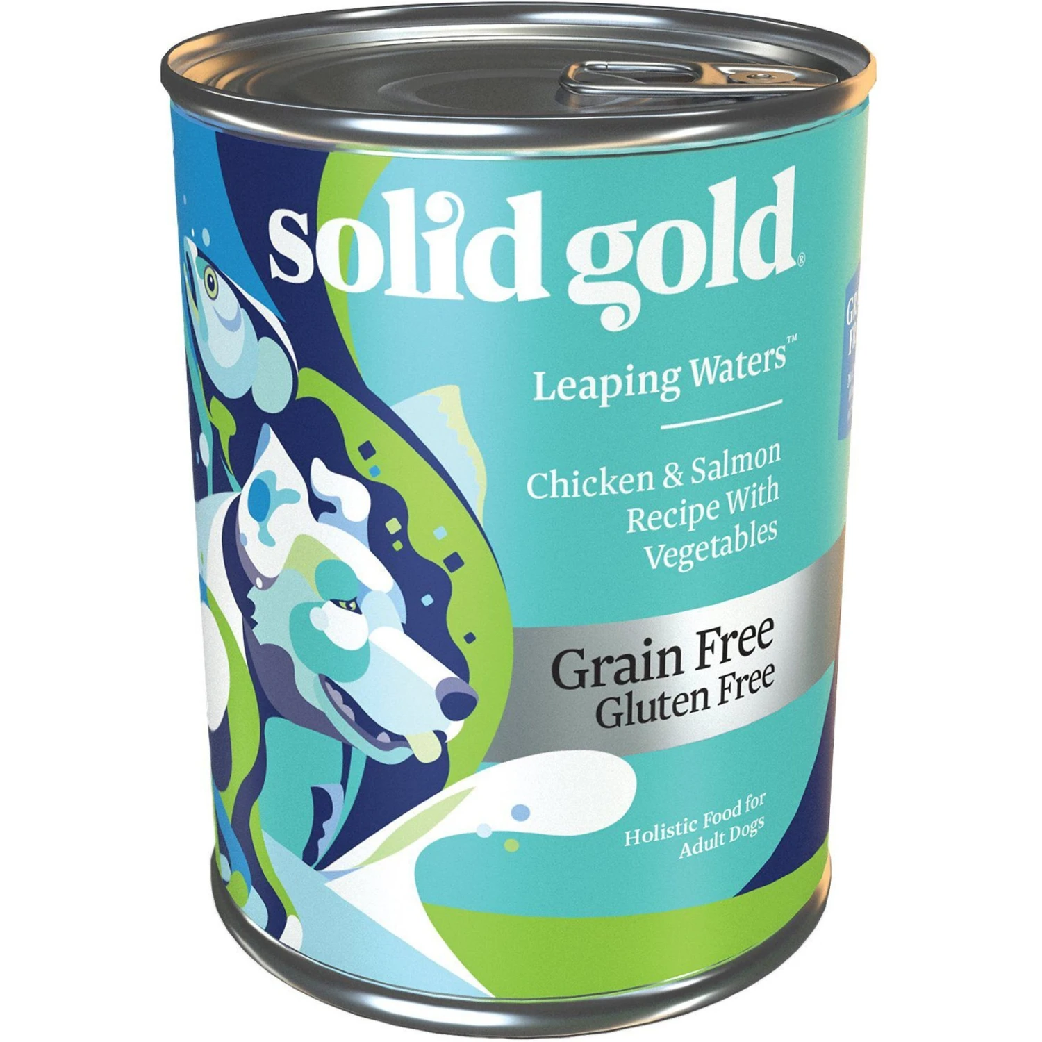 Solid Gold Leaping Waters Chicken & Salmon Recipe With Vegetable Recipe Grain-Free Small & Medium Breed Canned Dog Food 4 Solid Gold Leaping Waters Chicken & Salmon Recipe With Vegetable Recipe Grain-Free Small & Medium Breed Canned Dog Food - Image 2