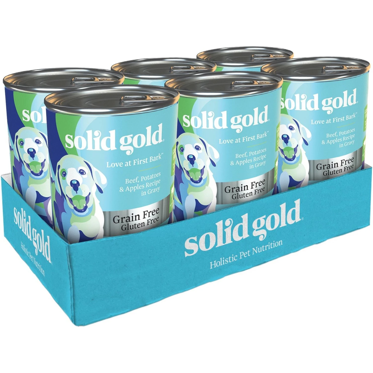 Solid Gold Love At First Bark Beef, Potatoes & Apples Puppy Recipe Grain-Free Canned Dog Food 3 Solid Gold Love At First Bark Beef, Potatoes & Apples Puppy Recipe Grain-Free Canned Dog Food