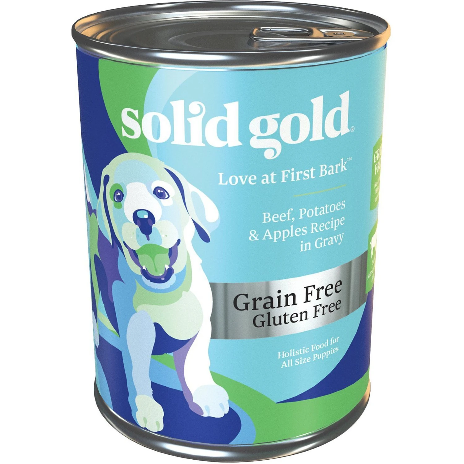 Solid Gold Love At First Bark Beef, Potatoes & Apples Puppy Recipe Grain-Free Canned Dog Food 4 Solid Gold Love At First Bark Beef, Potatoes & Apples Puppy Recipe Grain-Free Canned Dog Food - Image 2