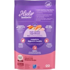 Halo Holistic Complete Digestive Health Wild-Caught Salmon & Whitefish Adult Dry Dog Food -Blue Buffalos Shop 159196 PT2. AC SS1800 V1697212456