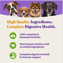 Halo Holistic Vegan Dog Food Complete Digestive Health Plant-Based Recipe With Superfoods Adult Formula Dry Dog Food -Blue Buffalos Shop 159199 PT5. AC SS1800 V1670018400