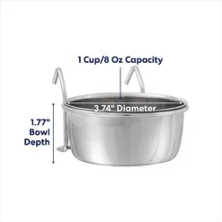 Frisco Stainless Steel Kennel Bowl Dog & Cat Bowl -Blue Buffalos Shop 159871 PT1. AC SS1800 V1692728193