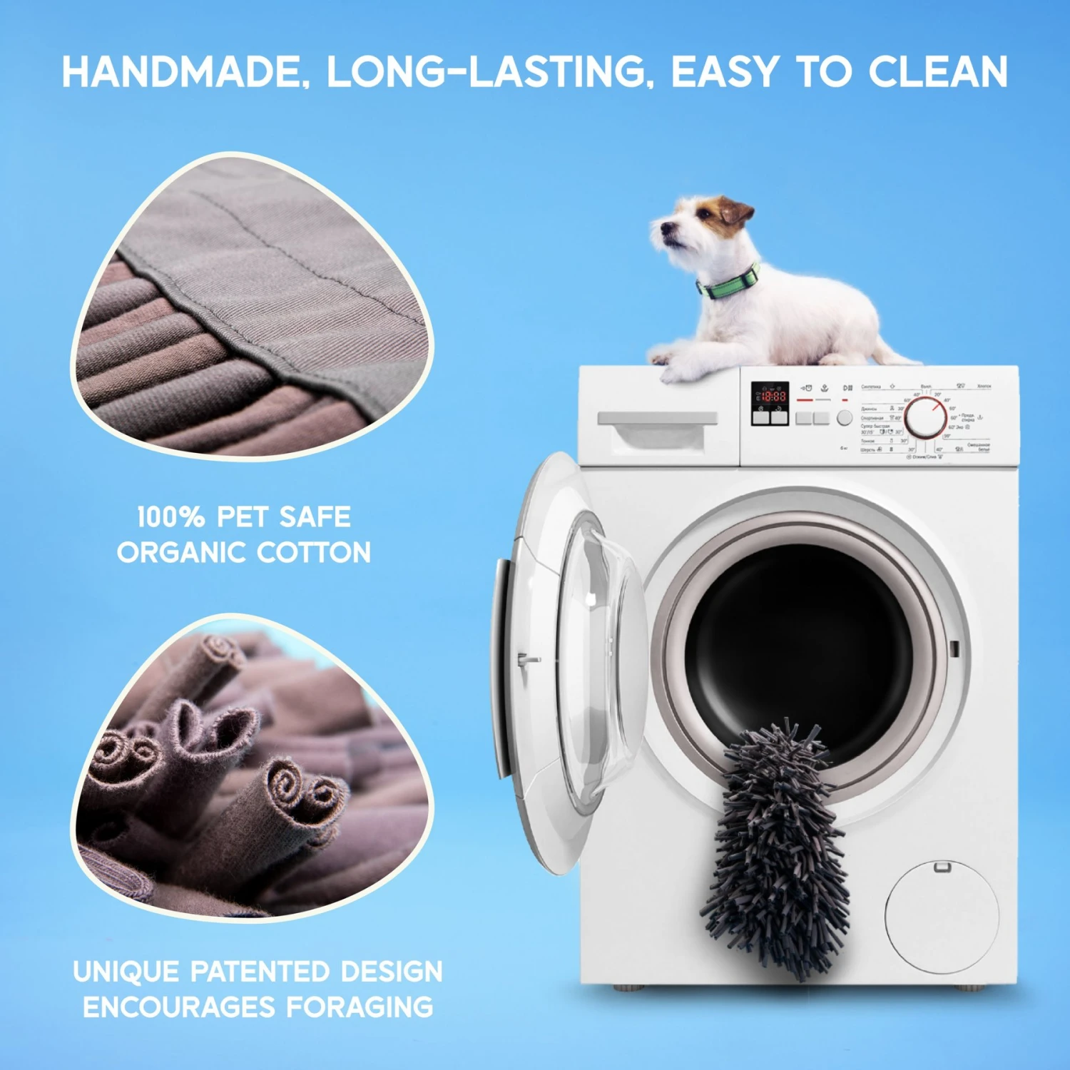 PAW5 Wooly Snuffle Dog Feeding Mat 7 PAW5 Wooly Snuffle Dog Feeding Mat - Image 5