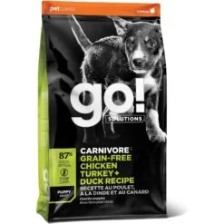 Go! Solutions Carnivore Grain-Free Chicken, Turkey + Duck Puppy Recipe Dry Dog Food