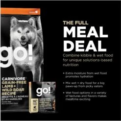 Go! Solutions Carnivore Grain-Free Lamb + Wild Boar Recipe Dry Dog Food -Blue Buffalos Shop 162820 PT6. AC SS1800 V1638493312
