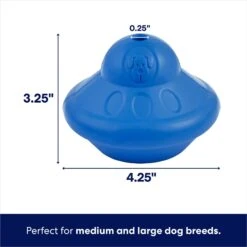 Frisco Flying Saucer Rubber Treat Dispenser Dog Toy -Blue Buffalos Shop 164757 PT1. AC SS1800 V1686580139