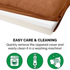 FurHaven Quilted Memory Top Bolster Cat & Dog Bed With Removable Cover -Blue Buffalos Shop 172324 PT8. AC SS1800 V1703880888