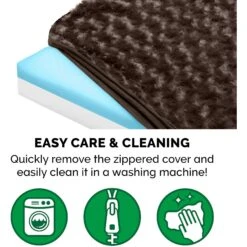 FurHaven Ultra Plush Deluxe Cooling Gel Pillow Dog Bed With Removable Cover -Blue Buffalos Shop 173191 PT7. AC SS1800 V1613802384