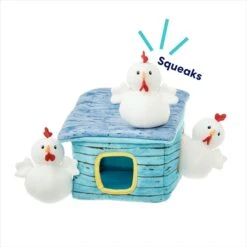 Frisco Chicken Coop Hide & Seek Puzzle Plush Squeaky Dog Toy -Blue Buffalos Shop 174755 PT3. AC SS1800 V1691783971