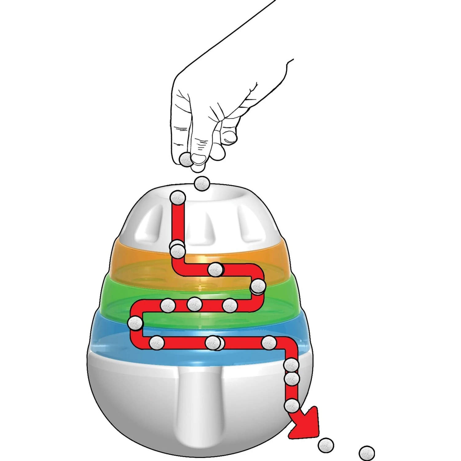 JW Pet Treat Tower Treat Dispensing Dog Toy 4 JW Pet Treat Tower Treat Dispensing Dog Toy - Image 2