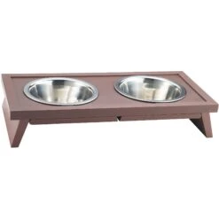 New Age Pet EcoFLEX Elevated Double Diner Dog Bowl -Blue Buffalos Shop 175296 PT1. AC SS1800 V1563549141