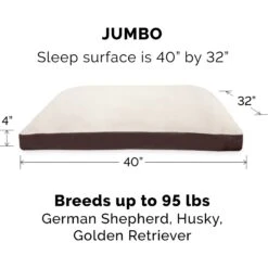 FurHaven Faux Sheepskin & Suede Deluxe Pillow Cat & Dog Bed With Removable Cover -Blue Buffalos Shop 176035 PT3. AC SS1800 V1669412475