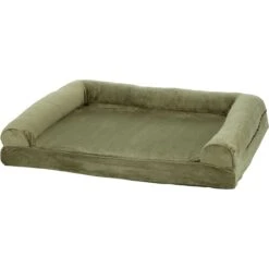 FurHaven Faux Fur Cooling Gel Bolster Cat & Dog Bed With Removable Cover -Blue Buffalos Shop 176134 PT2. AC SS1800 V1583509415