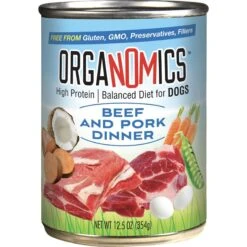 OrgaNOMics Beef & Pork Dinner Grain-Free Pate Wet Dog Food